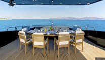 Yacht OPATI -  Aft Deck Al fresco Dining